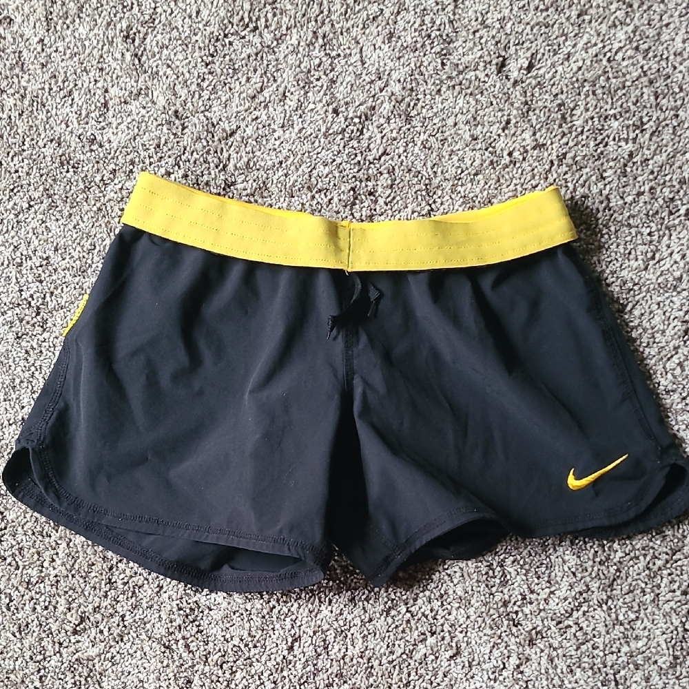 Nike "LIVESTRONG" Black Shorts with Yellow Accents